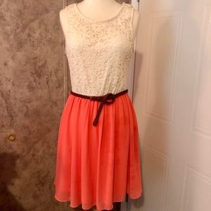 White and coral dress from Maurices size medium!